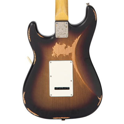 Vintage V6 Paul Rose Signature Electric Guitar ~ Distressed Sunset Sunburst - Fair Deal Music