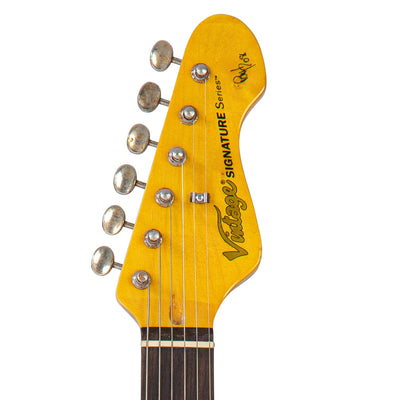 Vintage V6 Paul Rose Signature Electric Guitar ~ Distressed Sunset Sunburst - Fair Deal Music
