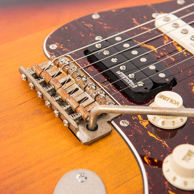 Vintage V6H ICON Electric Guitar ~ Distressed Tobacco Sunburst - Fair Deal Music