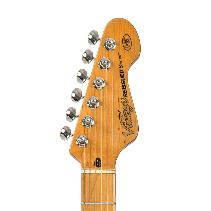 Vintage V6 ReIssued Electric Guitar ~ Silverburst - Fair Deal Music