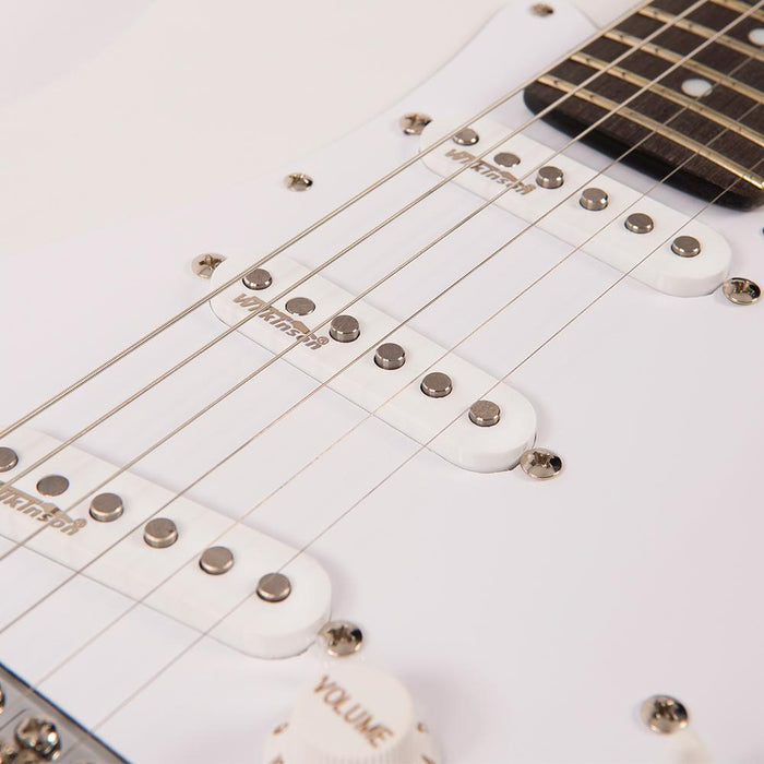 Vintage V6JMH ReIssued Electric Guitar ~ Olympia White 'Fillmore' - Fair Deal Music