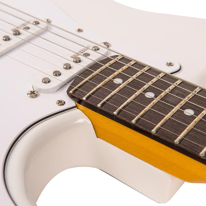 Vintage V6JMH ReIssued Electric Guitar ~ Olympia White 'Fillmore' - Fair Deal Music