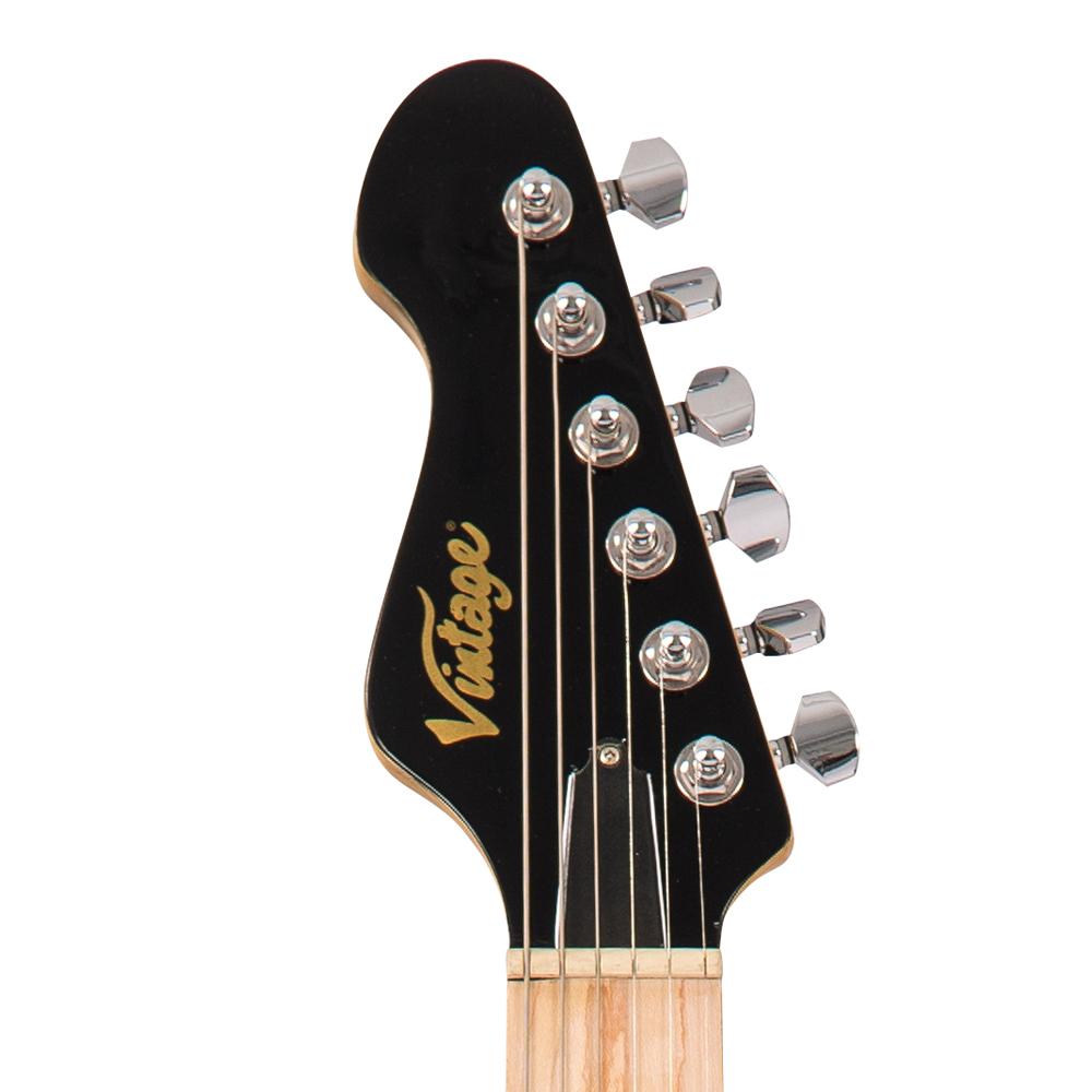 Vintage V6M24 ReIssued Electric Guitar ~ Boulevard Black - Fair Deal Music
