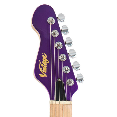 Vintage V6M24 ReIssued Series Electric Guitar ~ Pasadena Purple - Fair Deal Music