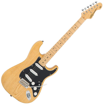 Vintage V6M ReIssued Electric Guitar ~ Natural Ash - Fair Deal Music