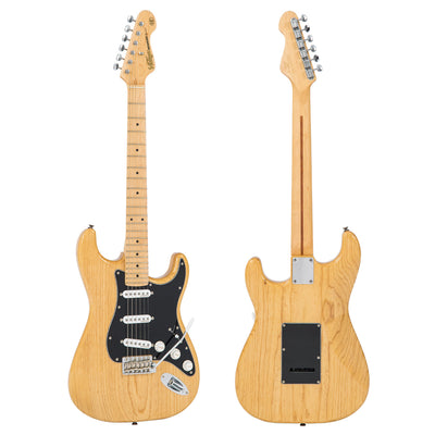 Vintage V6M ReIssued Electric Guitar ~ Natural Ash - Fair Deal Music