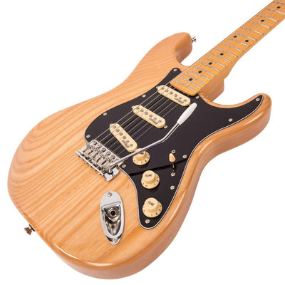 Vintage V6M ReIssued Electric Guitar ~ Natural Ash - Fair Deal Music