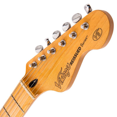 Vintage V6M ReIssued Electric Guitar ~ Natural Ash - Fair Deal Music