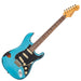 Vintage V6 ICON Electric Guitar ~ Distressed Gun Hill Blue Over Sunburst - Fair Deal Music