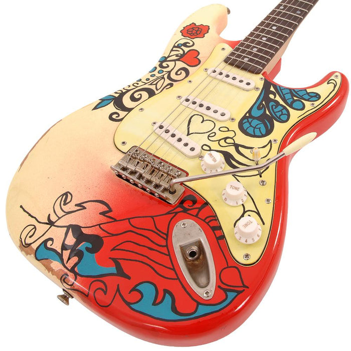 Vintage V6 Thomas Blug Signature Electric Guitar ~ 'Summer of love' - Fair Deal Music