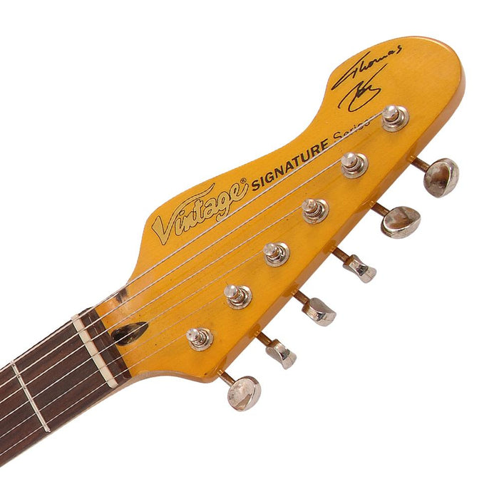 Vintage V6 Thomas Blug Signature Electric Guitar ~ 'Summer of love' - Fair Deal Music