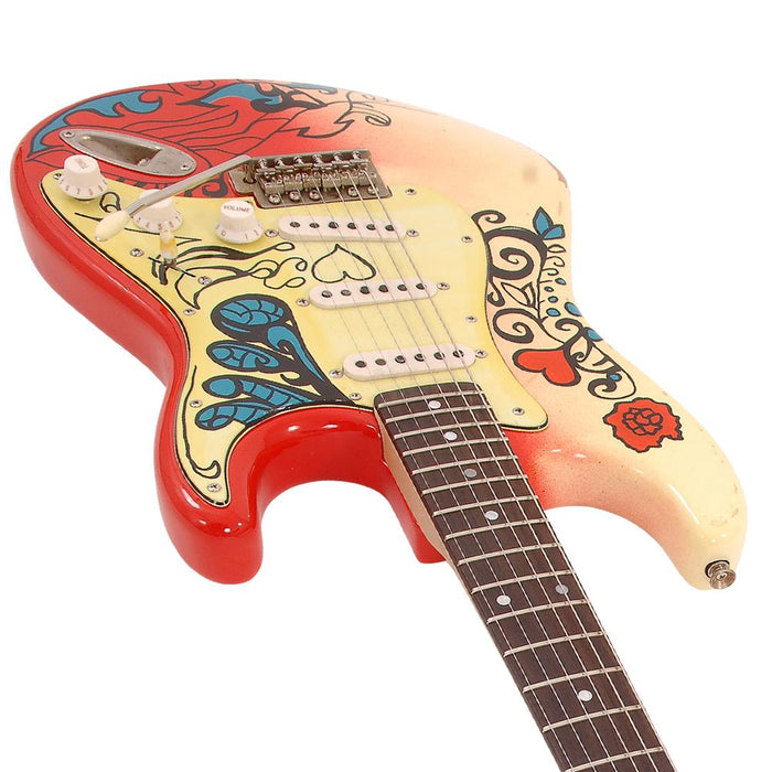 Vintage V6 Thomas Blug Signature Electric Guitar ~ 'Summer of love' - Fair Deal Music