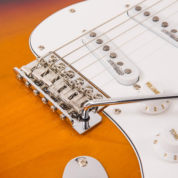 Vintage V6 ReIssued Electric Guitar ~ Sunset Sunburst - Fair Deal Music