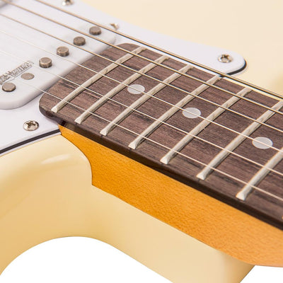 Vintage V6 ReIssued Electric Guitar ~ Vintage White - Fair Deal Music