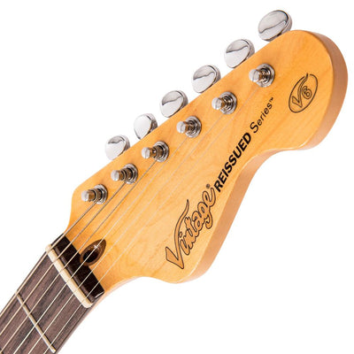 Vintage V6 ReIssued Electric Guitar ~ Vintage White - Fair Deal Music