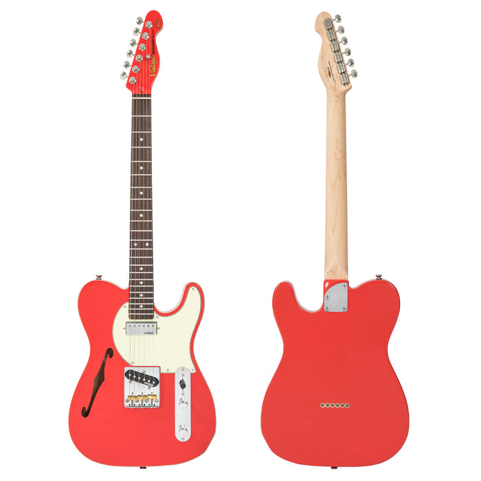 Vintage V72 ReIssued Electric Guitar ~ Firenza Red - Fair Deal Music