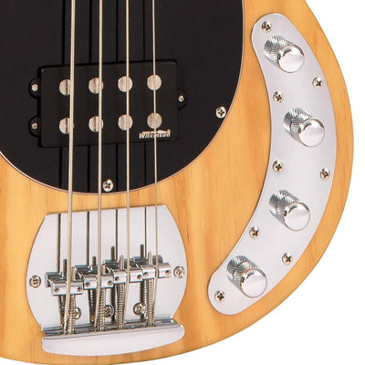 Vintage V96 ReIssued 4-String Active Bass ~ Natural - Fair Deal Music