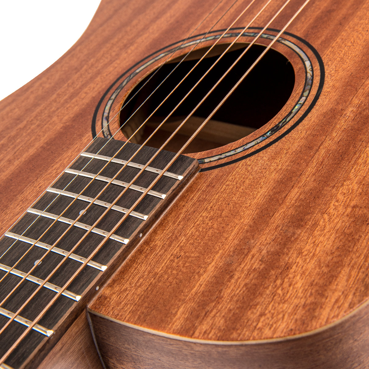 Vintage Mahogany Series 'Travel' Electro-Acoustic Guitar ~ Satin Mahogany - Fair Deal Music