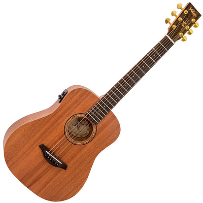 Vintage Mahogany Series 'Travel' Electro-Acoustic Guitar ~ Satin Mahogany - Fair Deal Music