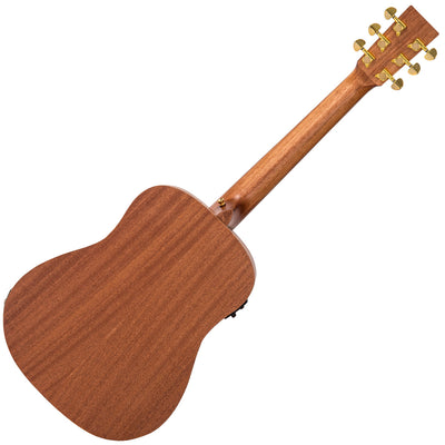 Vintage Mahogany Series 'Travel' Electro-Acoustic Guitar ~ Satin Mahogany - Fair Deal Music