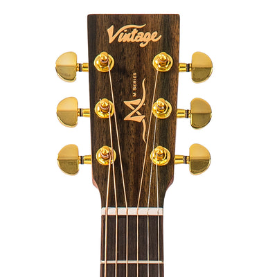 Vintage Mahogany Series 'Travel' Electro-Acoustic Guitar ~ Satin Mahogany - Fair Deal Music