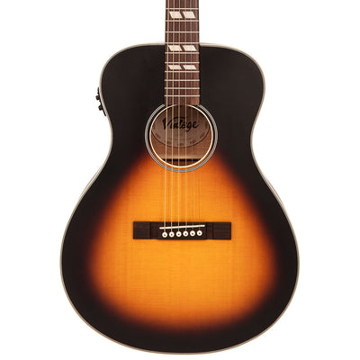 Vintage Historic Series 'Folk' Electro-Acoustic Guitar ~ Vintage Sunburst - Fair Deal Music