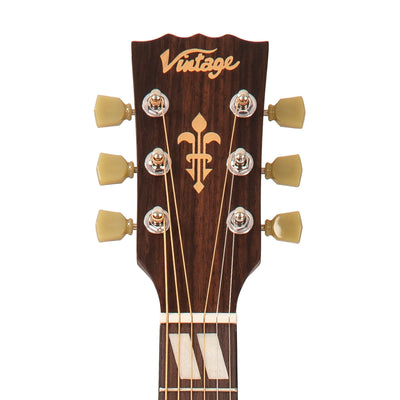 Vintage Historic Series 'Folk' Electro-Acoustic Guitar ~ Vintage Sunburst - Fair Deal Music