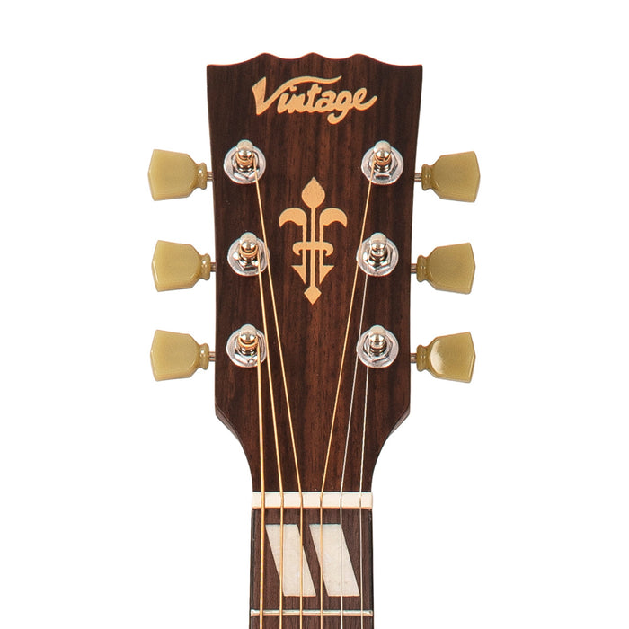 Vintage Historic Series 'Folk' Electro-Acoustic Guitar ~ Vintage Sunburst - Fair Deal Music