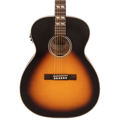 Vintage Historic Series 'Orchestra' Electro-Acoustic Guitar ~ Vintage Sunburst - Fair Deal Music