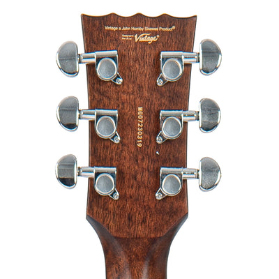 Vintage Stage Series 'Parlour' Electro-Acoustic Guitar ~ Antiqued - Fair Deal Music
