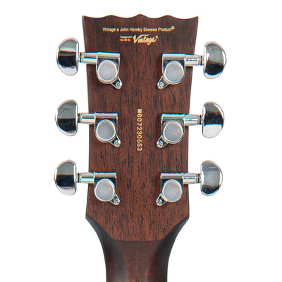 Vintage Stage Series 'Parlour' Electro-Acoustic Guitar ~ Natural - Fair Deal Music