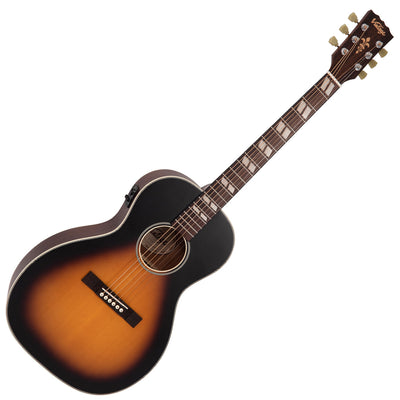 Vintage Historic Series 'Parlour' Electro-Acoustic Guitar ~ Vintage Sunburst - Fair Deal Music
