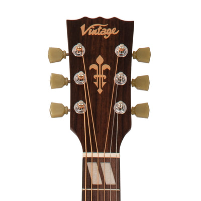 Vintage Historic Series 'Parlour' Electro-Acoustic Guitar ~ Vintage Sunburst - Fair Deal Music