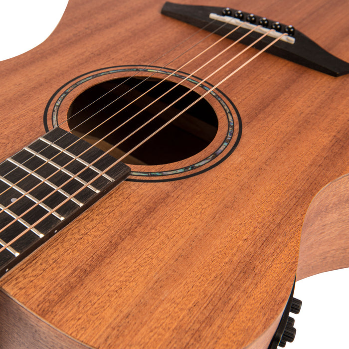 Vintage Mahogany Series 'Folk' Electro-Acoustic Guitar ~ Satin Mahogany - Fair Deal Music