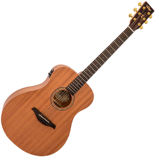 Vintage Mahogany Series 'Folk' Electro-Acoustic Guitar ~ Satin Mahogany - Fair Deal Music