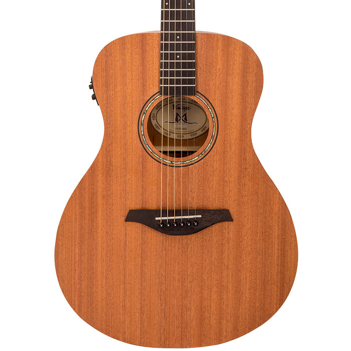 Vintage Mahogany Series 'Folk' Electro-Acoustic Guitar ~ Satin Mahogany - Fair Deal Music