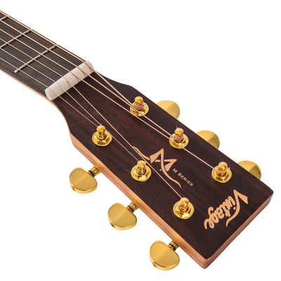 Vintage Mahogany Series 'Dreadnought' Electro-Acoustic Guitar ~ Satin Mahogany - Fair Deal Music