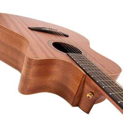 Vintage Mahogany Series 'Grand Auditorium' Cut-Away Electro-Acoustic Guitar ~ Satin Mahogany - Fair Deal Music