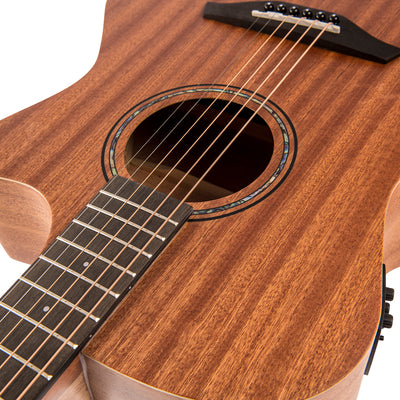 Vintage Mahogany Series 'Grand Auditorium' Cut-Away Electro-Acoustic Guitar ~ Satin Mahogany - Fair Deal Music