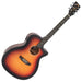 Vintage Stage Series 'Grand Auditorium' Cutaway Electro-Acoustic Guitar ~ Sunburst - Fair Deal Music