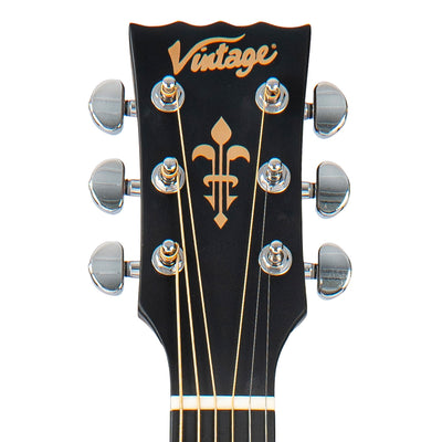 Vintage Stage Series 'Grand Auditorium' Cutaway Electro-Acoustic Guitar ~ Sunburst - Fair Deal Music
