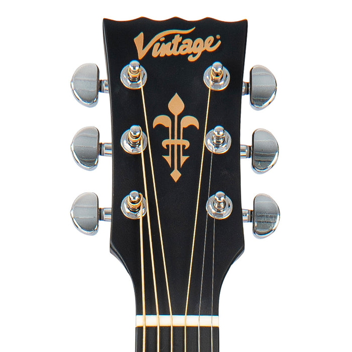 Vintage Stage Series 'Grand Auditorium' Cutaway Electro-Acoustic Guitar ~ Sunburst - Fair Deal Music