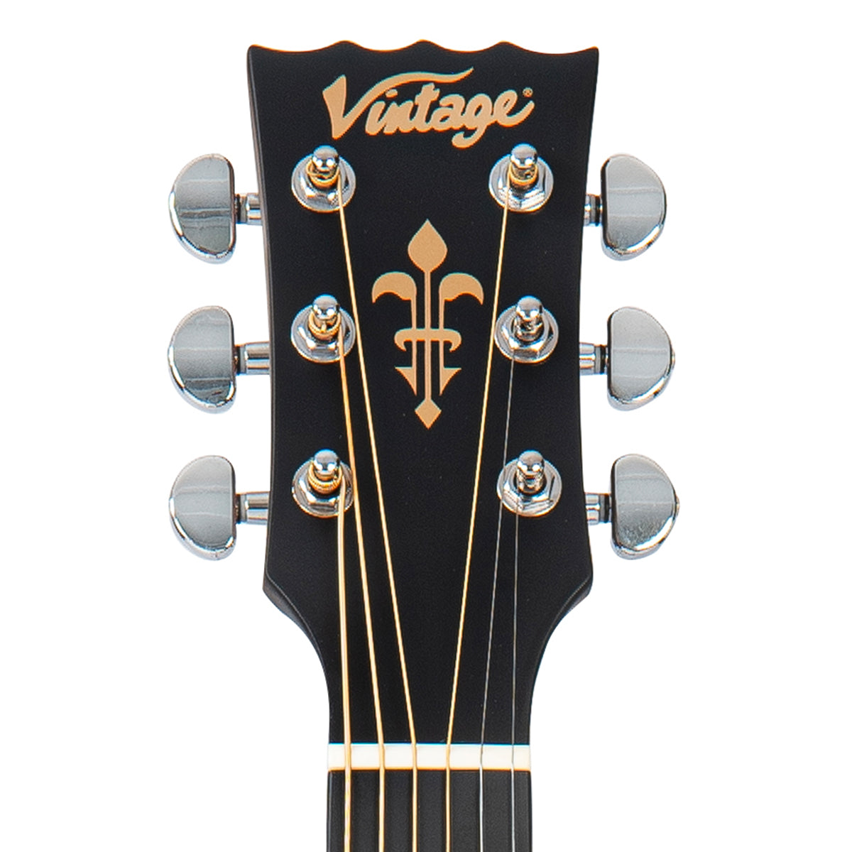 Vintage Stage Series 'Folk' Cutaway Electro-Acoustic Guitar ~ Natural - Fair Deal Music