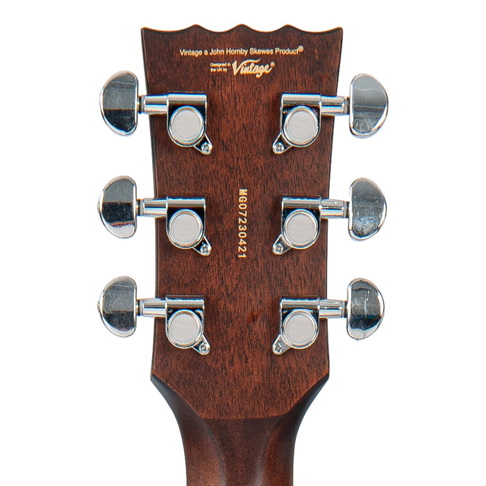 Vintage Stage Series 'Folk' Cutaway Electro-Acoustic Guitar ~ Natural - Fair Deal Music