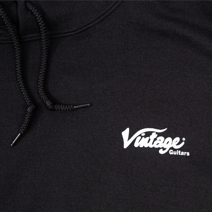 Vintage Fleece Hoodie ~ Black, Large - Fair Deal Music