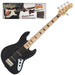 Vintage V495 Coaster Series 5-String Bass Guitar Pack ~ Boulevard Black - Fair Deal Music