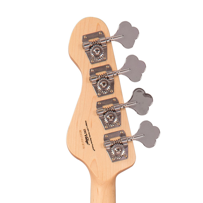 Vintage VJ74 ReIssued Maple Fingerboard Bass ~ Natural Ash - Fair Deal Music