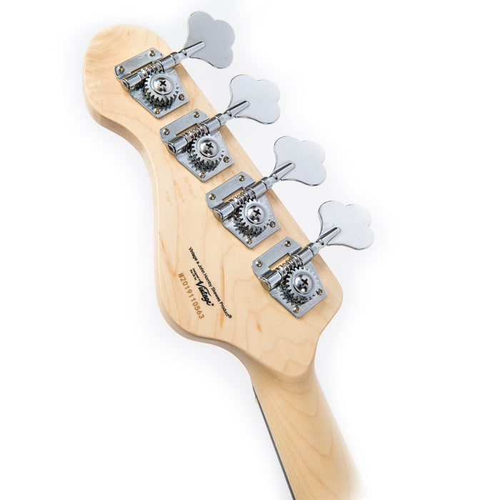 Vintage VJ74 ReIssued Maple Fingerboard Bass ~ Natural Ash - Fair Deal Music