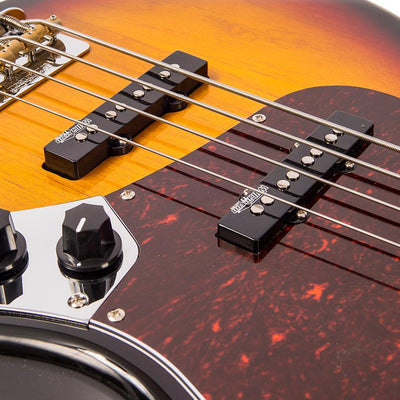 Vintage VJ74 ReIssued Bass ~ Sunset Sunburst - Fair Deal Music