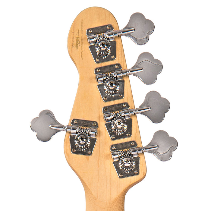 Vintage VJ75 ReIssued Maple Fingerboard Bass Guitar ~ 5-String - Natural Ash - Fair Deal Music